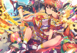 Rule 34 | 1girl, 2019, adapted costume, animal, architecture, bad id, bad pixiv id, bare shoulders, blush, boar, day, east asian architecture, hagoita, hanetsuki, head tilt, highres, japanese clothes, kimono, long hair, looking at viewer, lora (xenoblade), new year, nintendo, outdoors, paddle, parted lips, red hair, short hair, shrimqsleeq, simple background, sitting, smile, socks, solo, white socks, xenoblade chronicles (series), xenoblade chronicles 2, xenoblade chronicles 2: torna - the golden country, yellow eyes