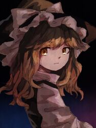 Rule 34 | 1girl, black hat, black vest, blonde hair, bow, closed mouth, commentary request, frilled hat, frills, hat, hat bow, kirisame marisa, light frown, long hair, long sleeves, retrochaossan, shirt, sketch, solo, touhou, upper body, vest, white bow, white shirt, yellow eyes