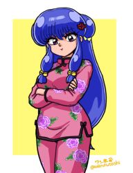 Rule 34 | 1girl, angry, chinese clothes, crossed arms, ranma 1/2, shampoo (ranma 1/2), solo, wanta (futoshi)