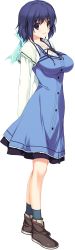 Rule 34 | 1girl, absurdres, blue eyes, blue hair, dress, full body, highres, iizuki tasuku, lovely x cation, nanasawa yuni, transparent background
