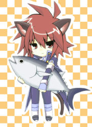 Rule 34 | 00s, animal ears, cat ears, cat tail, fish, kratos aurion, red eyes, red hair, tail, tales of (series), tales of symphonia