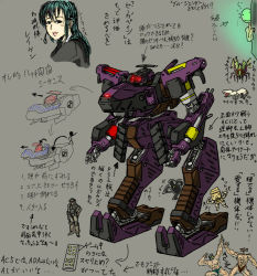 Rule 34 | 1girl, 5boys, amidas, armored core, armored core: for answer, armored core last raven, armored core nexus, from software, grey background, jack-o, mecha, merrygate, multiple boys, robot