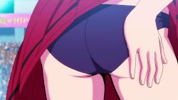 Rule 34 | 10s, 1girl, animated, animated gif, anime screenshot, ass, card, keijo!!!!!!!!, lowres, muromachi hikari, panties, solo, underwear