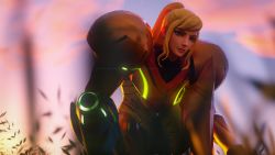 Rule 34 | 3d, absurdres, arm cannon, armor, blonde hair, field, fortnite, highres, looking up, metroid, model, nintendo, ponytail, power armor, samus aran, solo, squatting, ta5tyy2, weapon