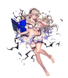 Rule 34 | 1girl, anklet, barefoot, bikini, blush, book, bracelet, breasts, cleavage, corrin (female) (fire emblem), corrin (female) (summer) (fire emblem), corrin (fire emblem), feet, female focus, fire emblem, fire emblem fates, fire emblem heroes, flower, flower necklace, front-tie bikini top, front-tie top, full body, hair flower, hair ornament, hairband, highres, holding, holding book, injury, jewelry, lei, long hair, medium breasts, navel, necklace, nintendo, official alternate costume, official art, open mouth, pointy ears, ryona, sencha (senchat), silver hair, solo, swimsuit, thigh strap, toes, torn bikini, torn clothes, transparent background, wardrobe malfunction