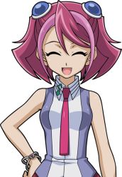 Rule 34 | 1girl, breasts, hiiragi yuzu, official art, pink hair, smile, yu-gi-oh!, yu-gi-oh! arc-v