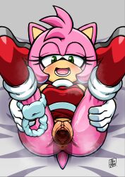 Rule 34 | 1girl, absurdres, aku tojyo, amy rose, anus, breasts, cervix, gloves, green eyes, hedgehog, highres, medium breasts, panties around leg, pink hair, pov, pussy, sex, sonic (series), source request, tagme, uncensored, vaginal