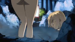 Rule 34 | 00s, 2girls, animated, animated gif, ass, backboob, bath, blonde hair, breasts, cagalli yula athha, from behind, gundam, gundam seed destiny, lacus clyne, multiple girls, nude, partially submerged, short hair, water, wet, wet hair