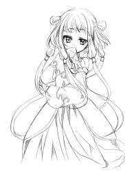 Rule 34 | 00s, 1girl, artist request, chinese clothes, code geass, greyscale, monochrome, sketch, solo, tianzi