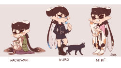 Rule 34 | + +, 1girl, animal, arm behind head, artist name, black cat, black footwear, black hair, black jacket, black skirt, blue eyes, blue hair, boots, brown eyes, brown footwear, brown hair, calico, callie (splatoon), candy, cat, closed mouth, cloud, cloudy sky, combat boots, commentary, coula cat, cross-laced footwear, dress, english text, fang, food, gradient hair, green dress, green sweater, grey background, holding, holding animal, holding candy, holding food, holding lollipop, inkling, jacket, japanese clothes, kimono, leather, leather jacket, light frown, lollipop, long hair, long sleeves, mask, miniskirt, mole, mole under eye, multicolored hair, nintendo, no mouth, open mouth, pencil skirt, pointy ears, print kimono, ribbed dress, romaji text, sandals, short dress, signature, simple background, sitting, skirt, sky, smile, standing, sweater, sweater dress, tabi, tentacle hair, very long hair, wariza, white kimono, white legwear, wide sleeves