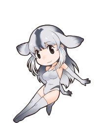 Rule 34 | 1girl, animal costume, animal ear fluff, animal ears, bearded seal (kemono friends), highres, kemono friends, looking at viewer, official art, solo, standing, tachi-e, tail, transparent background, yoshizaki mine