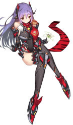 Rule 34 | 1girl, armor, ass, bare shoulders, blue hair, blush, boots, breasts, flower, full body, green322, hair ornament, headpiece, highres, large breasts, lily (flower), long hair, mecha musume, navel, nintendo, orange eyes, poppi (xenoblade), poppi qtpi (xenoblade), scarf, sitting, solo, thighhighs, thighs, very long hair, xenoblade chronicles (series), xenoblade chronicles 2