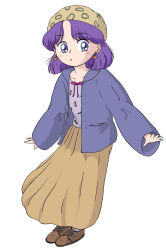 Rule 34 | 1990s (style), akazukin chacha, cosplay, hat, highres, purple hair, yakko