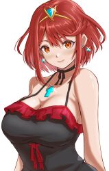 Rule 34 | absurdres, alternate costume, breasts, highres, kenichiart, large breasts, pyra (xenoblade), red eyes, red hair, xenoblade chronicles (series), xenoblade chronicles 2