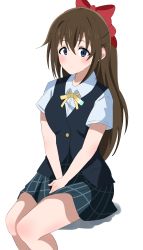 Rule 34 | 1girl, absurdres, aqua eyes, brown hair, highres, long hair, love live!, love live! nijigasaki high school idol club, osaka shizuku, school uniform
