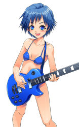Rule 34 | asaki takayuki, bikini, blue hair, guitar, instrument, solo, swimsuit, tagme