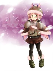 Rule 34 | 1girl, adapted costume, animal ears, bad id, bad pixiv id, black pantyhose, blush, boots, earrings, female focus, hat, highres, jewelry, mystia lorelei, nise nanatsura, nisenana, open mouth, pantyhose, pink hair, short hair, single earring, snowing, solo, sweater, touhou, wings, winter clothes, yellow eyes, zoom layer
