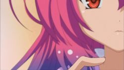 Rule 34 | 10s, animated, animated gif, anime screenshot, blue hair, gradient hair, itsuka tenma no kuro usagi, magic, multicolored hair, saito himea, transformation