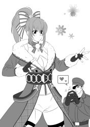 Rule 34 | 1boy, 1girl, breasts, christmas, cleavage, highres, leona heidern, snk, tagme, the king of fighters