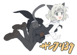 Rule 34 | 00s, 1girl, animal ears, black pantyhose, pantyhose, sanya v. litvyak, solo, strike witches, tail, world witches series