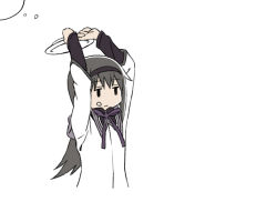 Rule 34 | 10s, 1girl, akemi homura, bad id, bad pixiv id, black hair, black hairband, blank stare, cake, capelet, expressionless, eyebrows, food, food on face, hairband, long hair, long sleeves, mahou shoujo madoka magica, mahou shoujo madoka magica (anime), oda takayuki, ribbon, solo, standing, throwing, upper body, | |