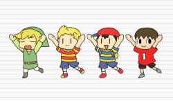 Rule 34 | 4boys, animated, animated gif, black hair, blonde hair, brown hair, animal crossing, closed eyes, frown, iosys, iosys parody, kasugai (de-tteiu), link, lucas (mother 3), male focus, mother (game), mother 2, mother 3, multiple boys, ness (mother 2), nintendo, open mouth, parody, short hair, smile, super smash bros., the legend of zelda, the legend of zelda: the wind waker, toon link, villager (animal crossing)