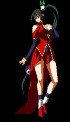 Rule 34 | animated, animated gif, arc system works, blazblue, blazblue: calamity trigger, breasts, cleavage, game, litchi faye ling, lowres, pixel art