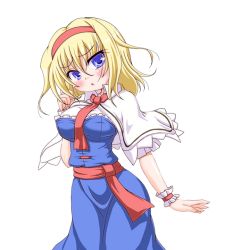 Rule 34 | 1girl, alice margatroid, artist request, blonde hair, blue eyes, short hair, solo, source request, touhou, transparent background