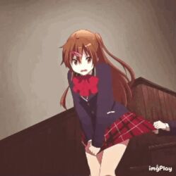 Rule 34 | animated, animated gif, anime screenshot, chuunibyou demo koi ga shitai!, lowres, nibutani shinka, screencap, solo, tagme