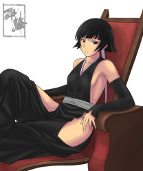 Rule 34 | 00s, 1girl, black eyes, black hair, bleach, breasts, detached sleeves, flat chest, gloves, hakama, hakama skirt, image sample, japanese clothes, md5 mismatch, medium breasts, ominuma, resolution mismatch, short hair, sideboob, sitting, skirt, solo, source larger, sui-feng, twintails