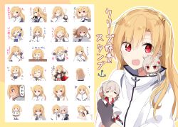 Rule 34 | &gt; &lt;, + +, ..., 3girls, :d, ;), ;d, ^^^, ^ ^, a.a (aa772), anchor symbol, anger vein, animal ear fluff, animal ears, arm up, azur lane, black tank top, blonde hair, blue jacket, blue legwear, blue vest, blush, brown cape, brown gloves, brown hair, brown skirt, cape, cat ears, chibi, cleveland (azur lane), cleveland (gentry knight) (azur lane), cleveland (reaper fever) (azur lane), closed eyes, collared shirt, commentary request, crossed arms, empty eyes, expressions, facing away, fingerless gloves, fingernails, flying sweatdrops, gloves, hair between eyes, hair ornament, hairclip, hands up, holding, holding sign, index finger raised, jacket, kemonomimi mode, kneehighs, long hair, long sleeves, lying, mini person, minigirl, montpelier (azur lane), multicolored cape, multicolored clothes, multiple girls, on side, one eye closed, one side up, open mouth, outstretched arms, pleated skirt, profile, red cape, red eyes, shaded face, shirt, sign, skirt, sleeping, smile, socks, star (symbol), sweat, tank top, tears, thumbs up, translation request, under covers, very long hair, vest, white cape, white jacket, white shirt, xd