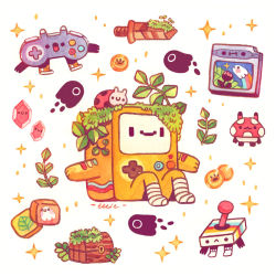 Rule 34 | adventure time, animate object, bmo, bug, buttons, cartridge, coffered ceiling, coin, controller, crystal, ellie (twitter), flower, ghost, golden sword, grass, insect, ladybug, mushroom, on grass, rainbow, remote control, smile, star (symbol), sword, weapon