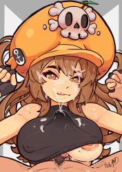 breasts clothed_sex cum facial guilty_gear highres island_nsfw may(guilty_g...