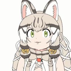 Rule 34 | animal costume, animal ear fluff, animal ears, animated, cat ears, cat girl, cat tail, geoffroy&#039;s cat (kemono friends), kemono friends, kemono friends v project, long hair, mcgunngu, video, tail, twintails, video, virtual youtuber, video