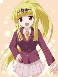 00s asagi_michiyo blonde_hair brown_eyes lowres mahoraba school_uniform serafuku