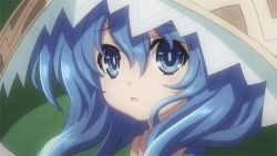 Rule 34 | 10s, 1girl, animated, animated gif, blue eyes, blue hair, blush, date a live, lowres, matching hair/eyes, o o, solo, yoshino (date a live)