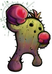 Rule 34 | absurdres, boxing gloves, cactus, digimon, digimon (creature), highres, plant, spines, togemon