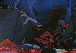 Rule 34 | 10s, aircraft, battle damage, cleaned, damaged, eva 02, evangelion: 3.0 you can (not) redo, helicopter, matsui yuusuke, military, neon genesis evangelion, night, official art, plugsuit, rebuild of evangelion, souryuu asuka langley, wille