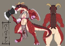 Rule 34 | 1girl, absurdres, breasts, dragon, furry, furry female, highres, mayoi89g, red eyes, solo, tongue
