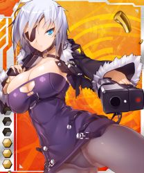 Rule 34 | 00s, 1girl, aina winchester, breasts, card (hr), card (medium), card (orange-hr), eyepatch, female focus, gun, large breasts, lilith-soft, potion (moudamepo), solo, taimanin (series), taimanin asagi, taimanin asagi battle arena all card gallery, taimanin asagi kessen arena, weapon