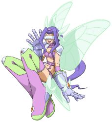 digimon digimon_(creature) digimon_frontier fairimon gloves head_wings long_hair mask wings