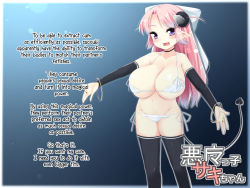 Rule 34 | 1girl, artist request, blush, breasts, cleavage, huge breasts, looking at viewer, pink hair, pointy ears, source request