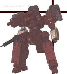 Rule 34 | armored core, from software, gun, latin text, mecha, no. 8, rifle, robot, rocket launcher, weapon