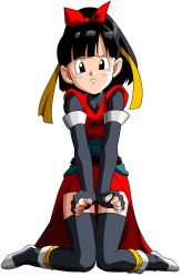 Rule 34 | 10s, 1girl, absurdres, artist request, black hair, dragon ball, dragon ball heroes, highres, looking at viewer, note (dragon ball), ponytail