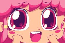 Rule 34 | 1girl, animated, animated gif, blush stickers, giffany, gravity falls, happy, lowres, paul robertson, pink hair, smile, solo