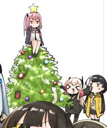 Rule 34 | &gt; &lt;, 6+girls, anti-rain (girls&#039; frontline), chocolate, christmas ornaments, christmas tree, christmas tree hair ornament, girls&#039; frontline, goliath (girls&#039; frontline), hair ornament, happy, hk416 (girls&#039; frontline), junsuina fujunbutsu, m16a1 (girls&#039; frontline), m4 sopmod ii (girls&#039; frontline), m4a1 (girls&#039; frontline), multiple girls, no mouth, out of frame, ro635 (girls&#039; frontline), sangvis ferri, st ar-15 (girls&#039; frontline), star (symbol), sweatdrop