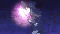 Rule 34 | 10s, animated, animated gif, brown hair, kagari atsuko, little witch academia, lowres, running, witch