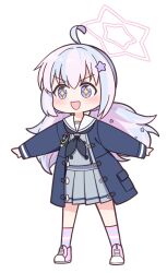 Rule 34 | + +, 1girl, :d, ahoge, black neckerchief, blue archive, blue hair, blue jacket, blush, chibi, commentary request, full body, grey serafuku, grey shirt, grey skirt, hair ornament, halo, harada (sansei rain), jacket, long hair, long sleeves, low twintails, multicolored hair, neckerchief, open clothes, open jacket, open mouth, outstretched arms, pink footwear, pink hair, pleated skirt, purple eyes, reisa (blue archive), sailor collar, school uniform, serafuku, shirt, shoes, skirt, smile, socks, solo, standing, star (symbol), star hair ornament, striped clothes, striped socks, transparent background, twintails, two-tone hair, v-shaped eyebrows, very long hair, white sailor collar
