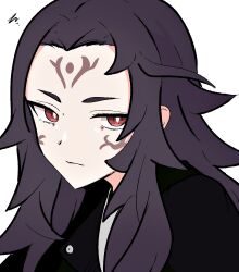 Rule 34 | 1girl, alternate costume, closed mouth, facial mark, fire emblem, fire emblem fates, forehead mark, highres, long hair, looking at viewer, messy hair, nintendo, nyx (fire emblem), portrait, red eyes, solo, tavi (hosheezus)