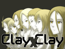 Rule 34 | 00s, 6+girls, blonde hair, censored, clare (claymore), claymore (series), convenient censoring, cynthia (claymore), deneve, helen, miria, multiple girls, rsk, simple background, tabitha (claymore), yellow eyes, yuma (claymore)